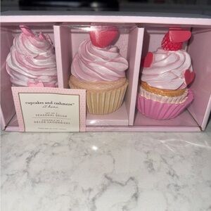 New Cupcakes and Cashmere Valentines Faux Cupcakes Decor